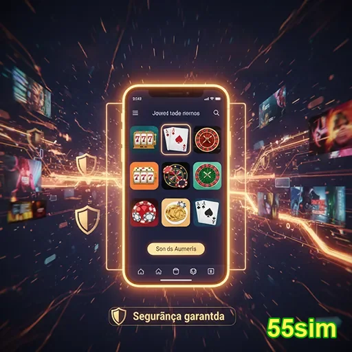 Jogador utilizando o aplicativo cassino no celular